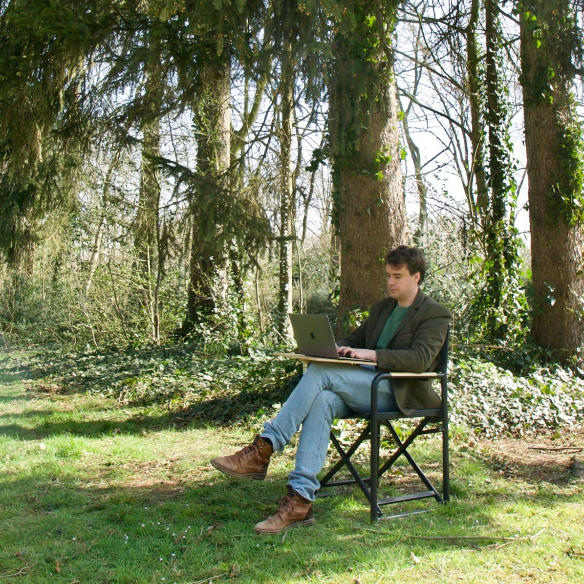 Bamboo Office Chair and Table