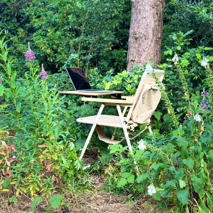 Bamboo Office Chair and Table